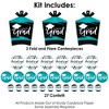 Big Dot of Happiness Teal Grad - Best is Yet to Come - 2025 Turquoise Graduation Party Decor and Confetti - Terrific Table Centerpiece Kit - Set of 30 - 3 of 4