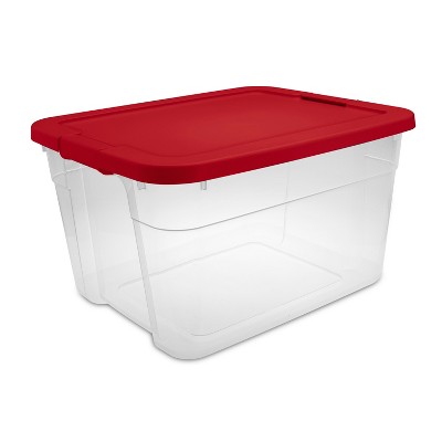 80L EXTRA LARGE PLASTIC H DUTY STORAGE BOX + LID + WHEELS OFFICE HOME  CONTAINER