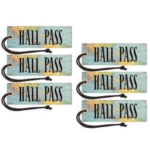 Teacher Created Resources Travel the Map Magnetic Hall Pass, Pack of 6 - 1 of 2