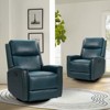 Set of 2 Hilario 30.31''Wide Genuine Leather Swivel Rocker Recliner | ARTFUL LIVING DESIGN - 2 of 4
