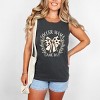 Simply Sage Market Soccer Mama Game Day Coquette Garment Dyed Tank - 2 of 2