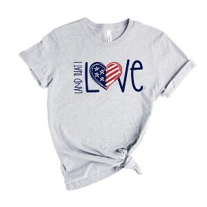 Simply Sage Market Women's Land That I Love Heart Short Sleeve Graphic Tee - 1 of 4