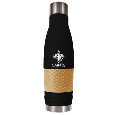 NFL New Orleans Saints 20oz Sport Water Bottle with Silicone Grip