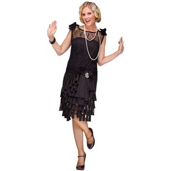 Fun World Fun Flapper Women's Costume (Black)