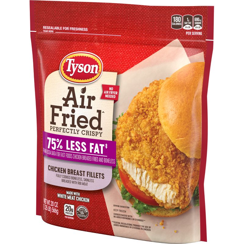 Tyson Air Fried Chicken Fillets - Frozen - 20oz, 5 of 9