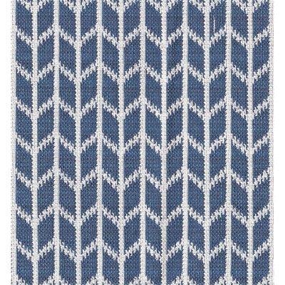 Blue Geometric Faux Leather Parsons Side Chair Set