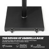 Crestlive Products Patio Umbrella Base 40lbs Umbrella Stand with Wheels Heavy Duty Concrete Stand - 4 of 4