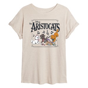 Women's - Disney - The Aristocats Oversized Graphic T-Shirt - 1 of 4