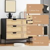 Rattan 6 Drawers Dresser, 47.2''Wx15.7''Dx32.3''H Boho Dresser with Metal Handles - 2 of 4