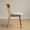 Modern Dining Chairs with Padded Seat, Solid Wood Kitchen Chairs, Armless Accent Chairs for Dining Room or Living Room-Panipeachy - 4 of 4