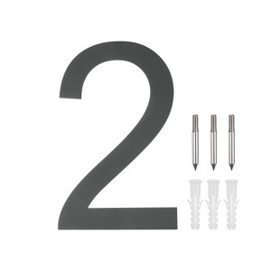 Unique Bargains 304 Stainless Steel Durable Waterproof Rustproof House Numbers 1 Pc - 1 of 4