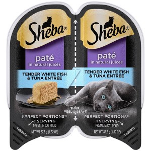 Sheba Perfect Portions White Fish and Tuna Flavored Pate Wet Cat Food - 2.64oz - 1 of 4