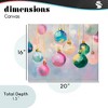 Stupell Industries Bright Pastel Ornaments Canvas Art - 4 of 4