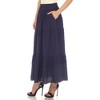 Women's Pleated Tiered Maxi Skirt - 2 of 4