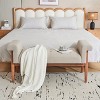 NicBex Upholstered Bench Elegant Beige Linen Tufted Ottoman for Bedroom, Entryway - 4 of 4