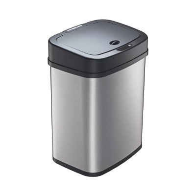 Better Homes & Gardens 3.1 gal / 12L Black Oval Step Trash Can