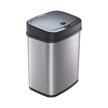 alcove 21-Gallon Stainless Steel Motion-Sensor Trash Can with Trash Bags  30-Pack