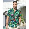 Men's Hawaiian Short - Sleeve Shirt, Classic Aloha Button - Down, Casual Beach Party Vacation Top - 2 of 4