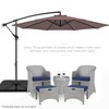 Best Choice Products 10ft Offset Hanging Outdoor Market Patio Umbrella w/ Easy Tilt Adjustment - image 2 of 4