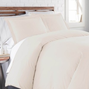 Southshore Fine Living Easy Care, wrinkle resistant, ultra-soft Duvet Cover Set with Shams - 1 of 4