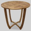 Casa 3pc Acacia Bistro Set - Teak/Dark Gray - Christopher Knight Home - 3 of 4