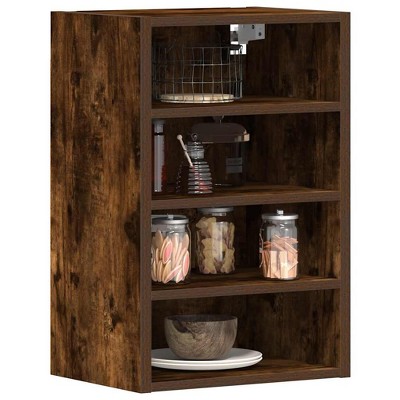 CLIHOME Open 4-Tier Storage Wall Kitchen Storage Cabinet for Modern Living Spaces