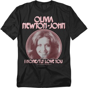 Olivia Newtonjohn I Honestly Love You Adult T-Shirt - 1 of 4