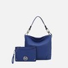 MKF Collection Viviana Vegan Leather Hobo Bag with Matching Wristlet by Mia K - 2 of 4