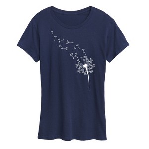 Women's - Instant Message - Dandelion Seeds Short Sleeve Graphic T-Shirt - 1 of 4