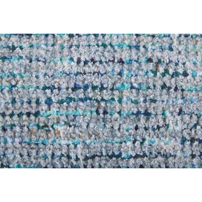 Caldwell Handwoven Blue Wool & Viscose 5' x 7' Area Rug
