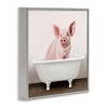 Stupell Industries Pink Farm Pig in Country Bath Tub, 24" x 24" - 3 of 4