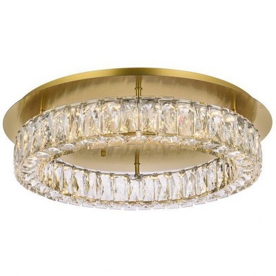 Elegant Lighting Monroe 1 - Light Flush Mount in  Gold