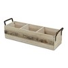 Cheung's Reid Wooden 3 Slot Storage Caddy - Brown - 2 of 4