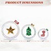 Syemin Decorative Holiday Scene Props Set of 3 Iridescent Cut-out Gift Box Christmas Decorations Holiday Decor Holiday Displays, White, 24"*24"*24" - 2 of 4
