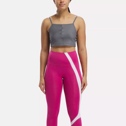 Reebok Yoga Performance Rib Crop Top XS Cold Grey 6