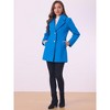 INSPIRE CHIC Women's Elegant Notched Lapel Button Single Breasted Winter Coat - 3 of 4