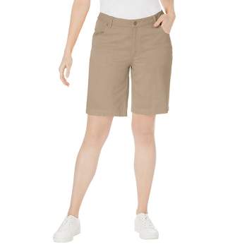 Jessica London Women's Plus Size Classic Cotton Denim Shorts