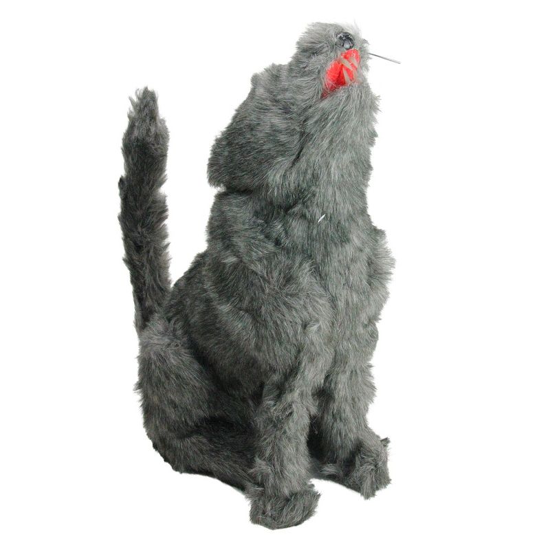 Northlight 22" Prelit Eyed Howling Wolf Halloween Decoration - Gray/Green, 3 of 4