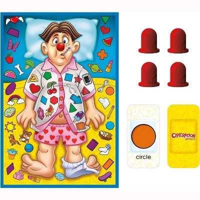 Operation Junior 2-in-1 Seek & Find Board Game | Wooden Nose Matching Game