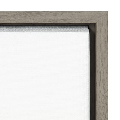 Calm Ocean Vibes Gray Canvas Landscape Print, 23x33