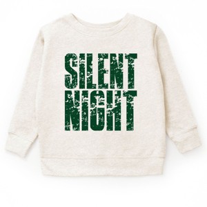 Silent Night Block Distressed - Youth Graphic Sweatshirt - 1 of 4