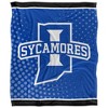 Indiana State University Logo Dots Silky 50x60 Blanket, 1 Sided - 2 of 4