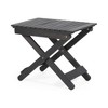 CAVINAS Acacia Wood Folding Outdoor Side Table with Slat Design, Outdoor Folding Wooden End Table, Patio End Table - 4 of 4