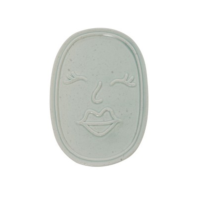 Totalee Gift Blue Face Catch All Ceramic Blue