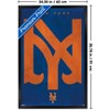 Trends International MLB New York Mets - Logo 25 Framed Wall Poster Prints - 3 of 4