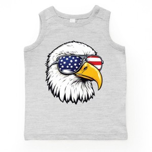The Juniper Shop Patriotic Eagle Sunglasses Toddler Tank - 1 of 4