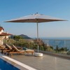 Vynxaria Rectangle Patio Umbrella - Navy Blue, Durable, UV-Resistant with Crank Lift - 2 of 4