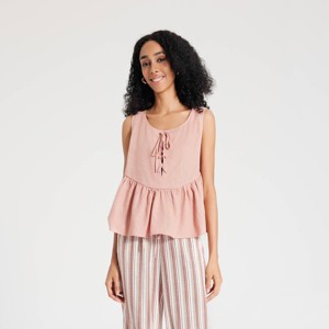 Women's Tie-Front Tank Top - Universal Thread™ - 1 of 4