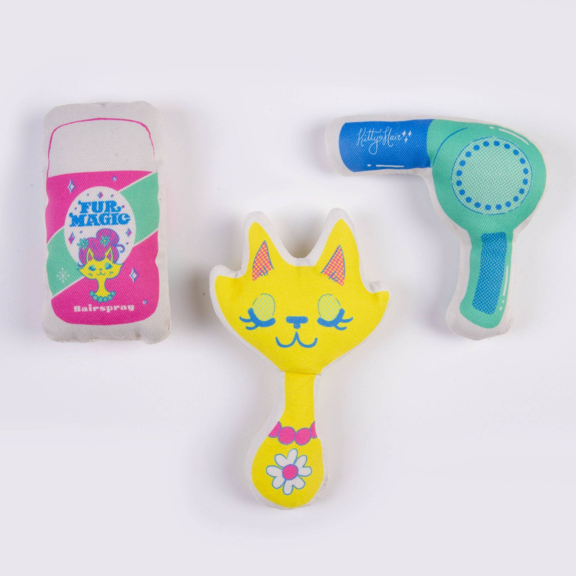 Hooray House Beauty Shop Catnip Dog Toy Set