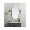 Elegant Lighting Metal Frame Brass Finish Oval Mirror, 20x36 Inch - 2 of 4